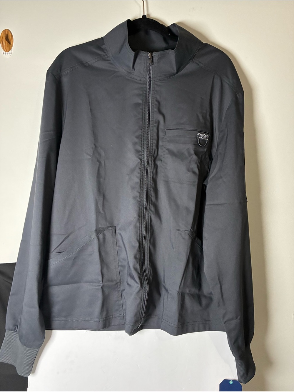 Cherokee Men's Dark Gray Zip-Front Lightweight Jacket